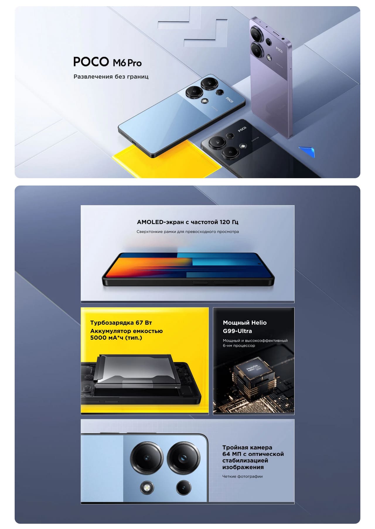 Смартфон POCO M6 Pro hi-store